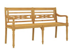 Garden bench, brown wood furniture, 150x51.5x84 cm, 02 0011098 69063TFPI