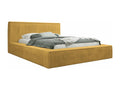 Artanzy 107 Double Bed, Yellow, 140x200cm, Upholstered, with Artanzy Slatted Base, 172x230x81cm, 89228TCSL