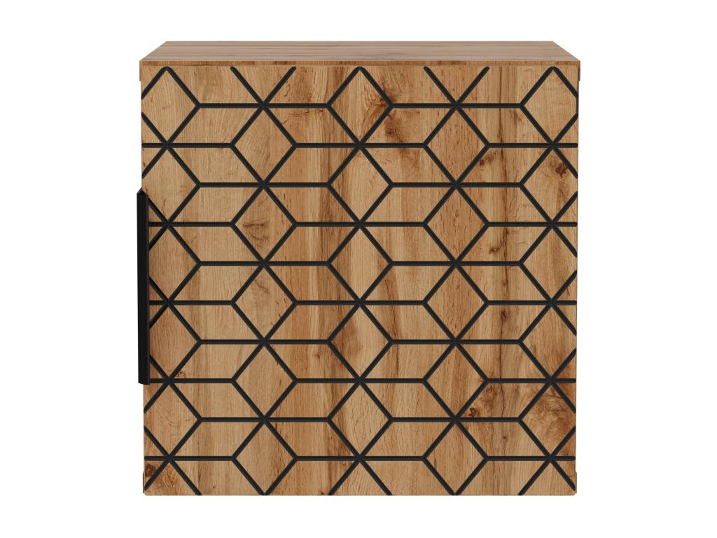 Delimoa SCAB32 1D Side Cabinets 32x18x32 Natural Light 63759XEVE