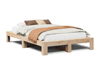 Bed frame without mattress 120x190 cm solid pine wood 85998GPFM