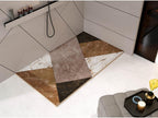 Shower tray 02 Mosaic color, smooth finish, Delimoa 3D color grid - 140x90 cm 37362IHPC
