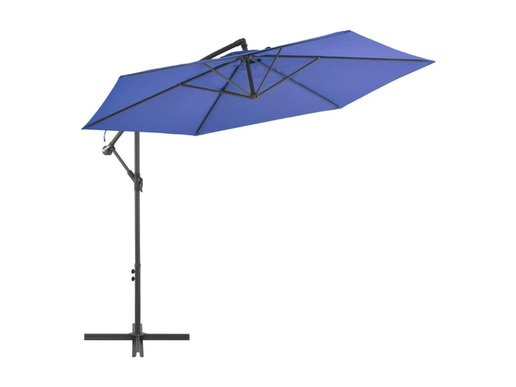 Cantilever parasol with blue aluminum pole 02 0008479 57894CEYV