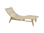 Delimoa Vague 03325TRTP teak and synthetic cane sun lounger