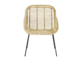 Rattan and metal armchair 47932DCSC