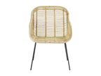Rattan and metal armchair 47932DCSC
