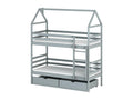 Delimoa HB002 Cabin Bed 80x180 cm Grey 36151VWSN