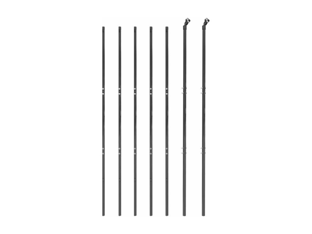 Anthracite diamond mesh fence 1.4x10 m 02593BSOG