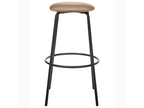 Set of 2 Artanzy Light Brown Velvet Bar Stools 16377RLJH