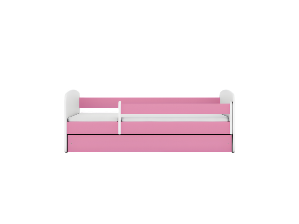 Delimoa pink bed without pattern with drawer, mattress not included, 160/80 cm, 99527OXED