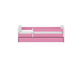Delimoa pink bed without pattern with drawer, mattress not included, 160/80 cm, 99527OXED
