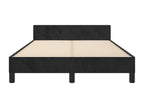 Black velvet bed frame without mattress, 120x200 cm, 13584IXSG