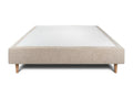 Upholstered Bed Base, Beige Brown Fabric, 160x200cm, H35cm, 67162SMEL