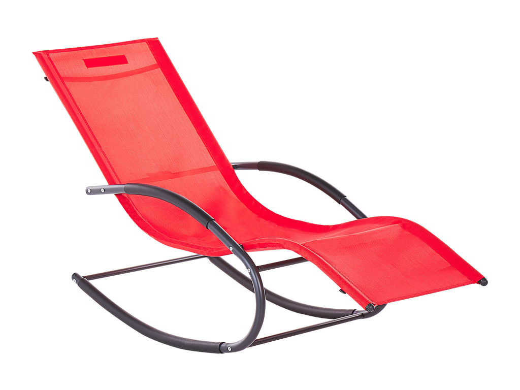 Delimoa II Red Metal Chaise Longue 75127XZVN