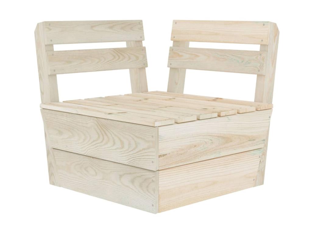 4-seater pallet garden sofa, impregnated spruce wood, 15730AUPB