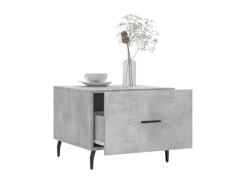 Coffee tables, 2 pcs, concrete grey, 50x50x40 cm, engineered wood, 52481BMOL