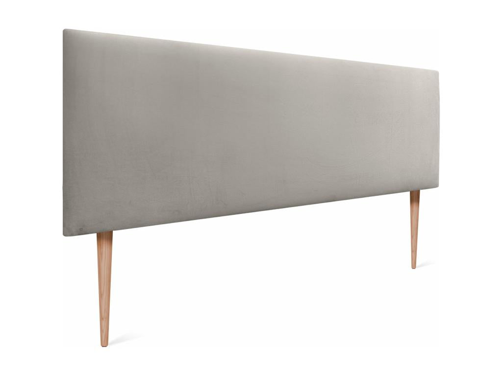Artanzy Smooth Velvet Headboard 160x105 with Bed Legs 150/160 - Beige 88328BEFP