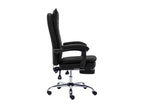 Black leather armchair/chair, 64x68x120 cm, 02 0024040 09365LULP