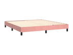 Upholstered bed base with mattress, Pink, 180x200 cm, Velvet, 41282OHTN