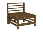 7-piece garden furniture set, honey brown, solid pine wood, 38866RHEJ
