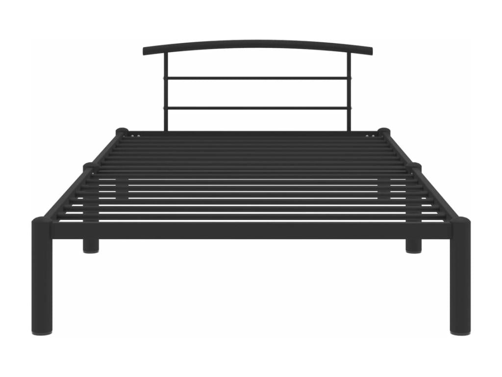 Black Metal Bed Frame 100x200 cm 12203BJNQ