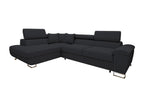 Delimoa 139 Corner Sofa, Grey, Sleeping Function, Bed Box, 270x202x71cm, 16340NHDF