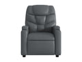 Grey faux leather electric reclining massage chair 64108KWTY