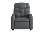 Grey faux leather electric reclining massage chair 64108KWTY