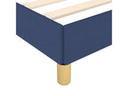 Bed frame without mattress, blue, 180x200 cm, fabric, 44882GEPR