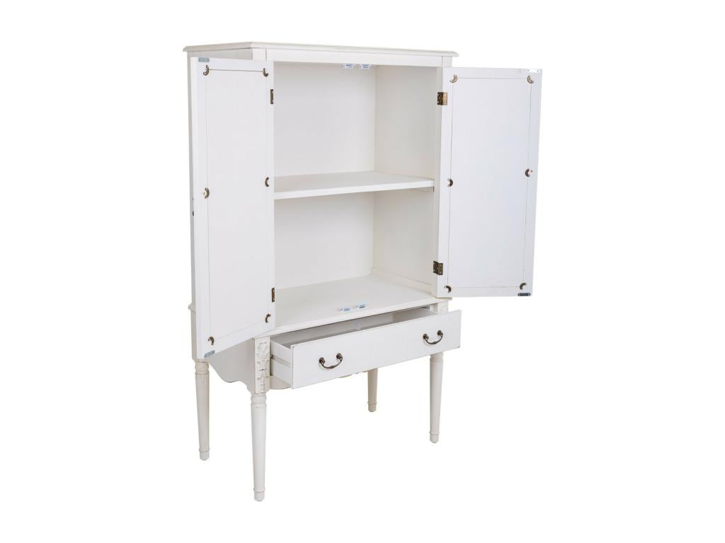 White wooden cabinet 80x42x140h 25032KSVP