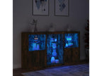 Buffet with Delimoa LED, smoked oak, 181.5x37x100 cm, 78946LWCN
