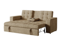 Delimoa 90825YJES 3-seater modular convertible sofa in beige corduroy