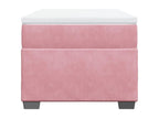 Delimoa bed base with mattress, Rose 100x200 cm Velvet 09933XBTI