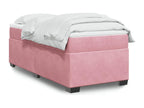 Delimoa bed base with mattress, Rose 100x200 cm Velvet 09933XBTI