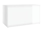 Storage chest, glossy white, 84x42x46cm, engineered wood, 81596JLAL