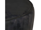 Black Genuine Leather Bar Stool 89028PBML
