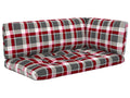 2-seater pallet sofa with cushions, grey impregnated pine, 12643UAKP