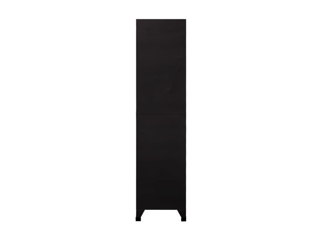 Black Locker Cabinet 90x45x180 cm Steel 42150TORD