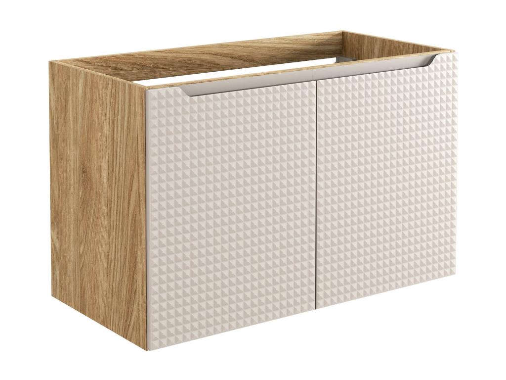 Delimoa CUW90 2D Under-Sink Cabinet 90x46x57 Beige 51602DEWF