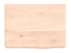 Wall shelf 40x30x2-6 cm untreated solid oak wood 62203UQHF