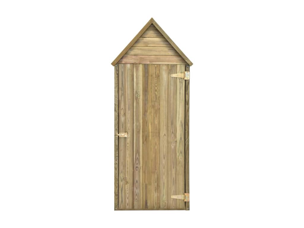 Garden tool shed with door 77x28x178 Impregnated pine 01463WATV