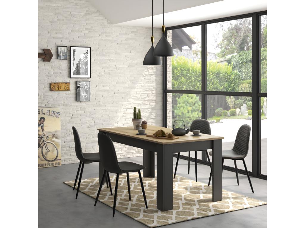 Manchester Extendable Rectangular Dining Table - Made in France 68254MMKR