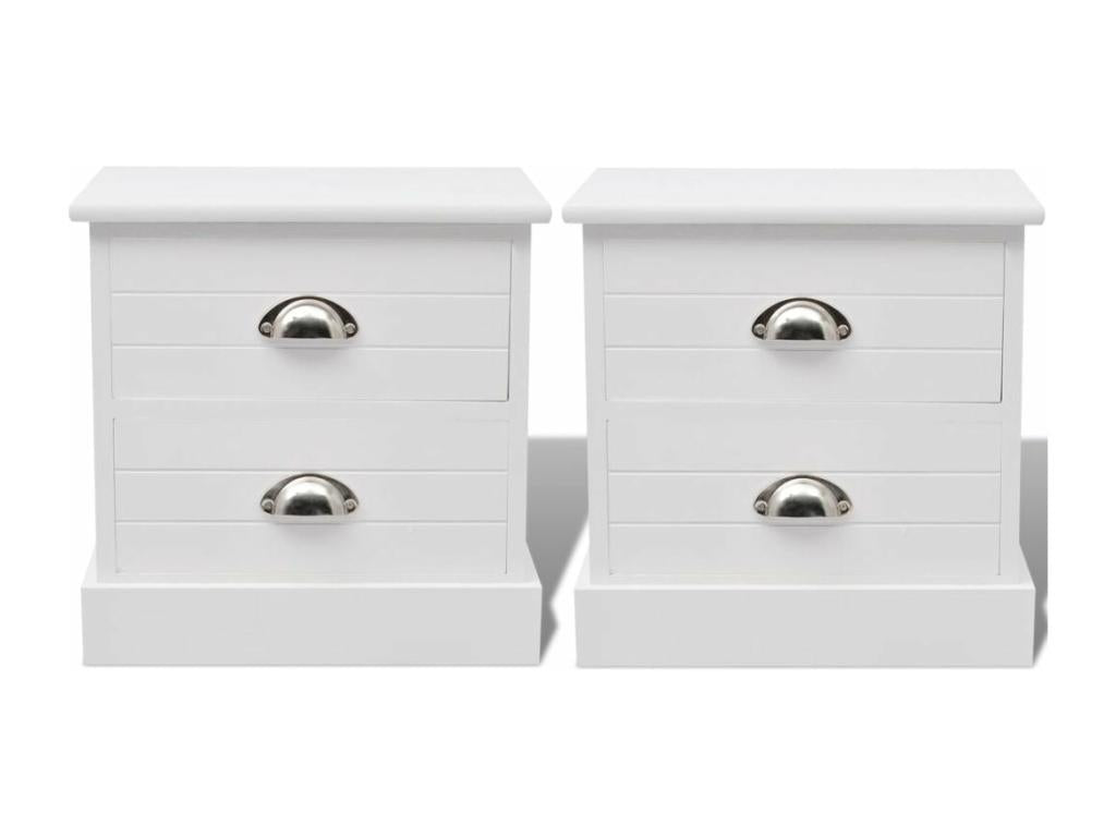 White bedside table 38x28x38 cm 1402097 65524ALLB