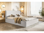 Artanzy Storage Bed 180x200 Artanzy - Adult Bed with Slatted Base - Bed with Cream Bouclé Fabric Anthology 1 13693XVYH