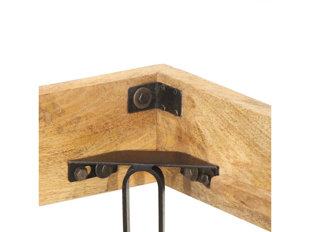 Solid mango wood bed 200x200 98131FEOL