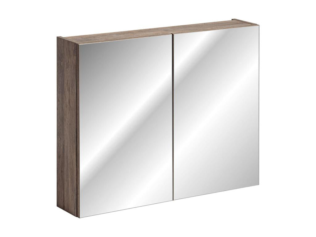 Delimoa FE MC80 2D Bathroom Cabinets 80x17x65 Natural Light 81264FVEB