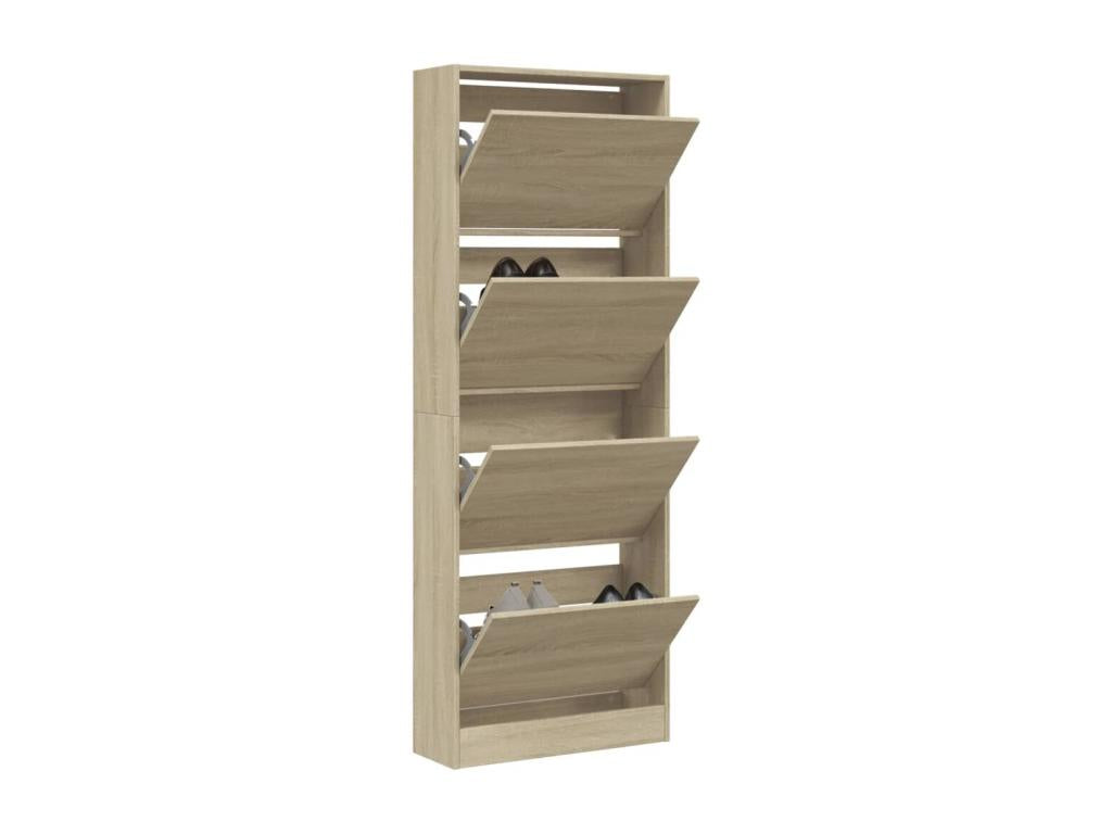 Delimoa oak shoe cabinet 60x21x163.5 engineered wood 30188DLFK
