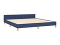 Bed frame without mattress, blue, 180x200 cm, fabric, 44882GEPR
