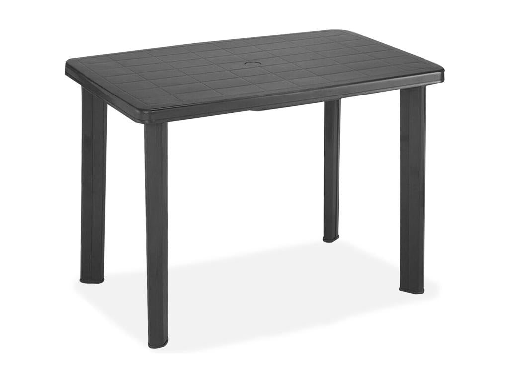 Garden table, outdoor dining table, anthracite grey - Length 101 x Depth 68 x Height 72 cm 93137MEFD