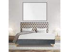 Delimoa SPRING 600 CLASSIC FIRM Bed Set: Traditional Graphic 13cm Slatted Base, 180x210cm Legs, Springs 17871MWRE