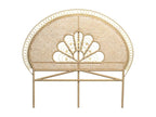 Headboard 140 cm in natural rattan - Delimoa 38648FXAW
